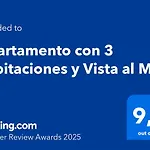 Apartamento Con 3 Habitaciones Y Vista Directa Al Mar
