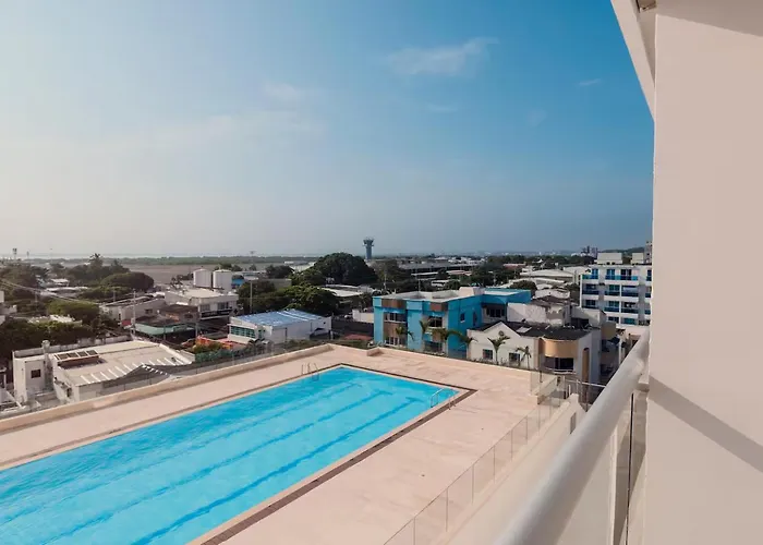 Brand New Beach Front Studio In Cartagena With Pool View