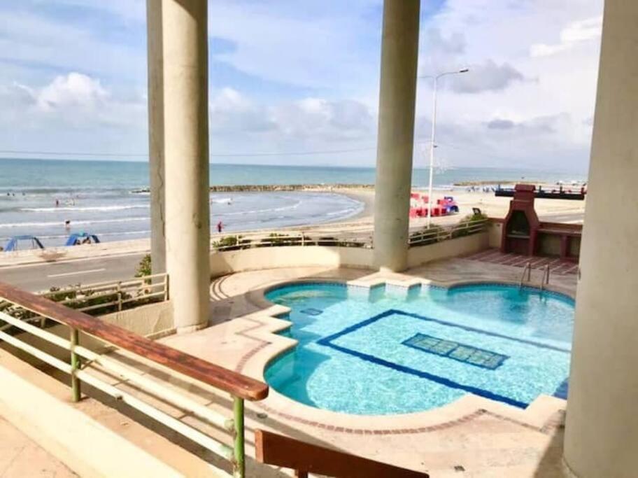 Lindo Dpto,1ra Linea De Playa, A 2 Cdras Amurallas Apartment Cartagena