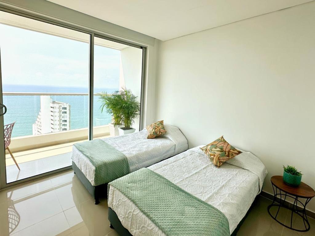 Espectacular Apartamento Piso Alto Con Excelente Vista Al Mar Y A La Ciudad Amurallada Apartment Cartagena