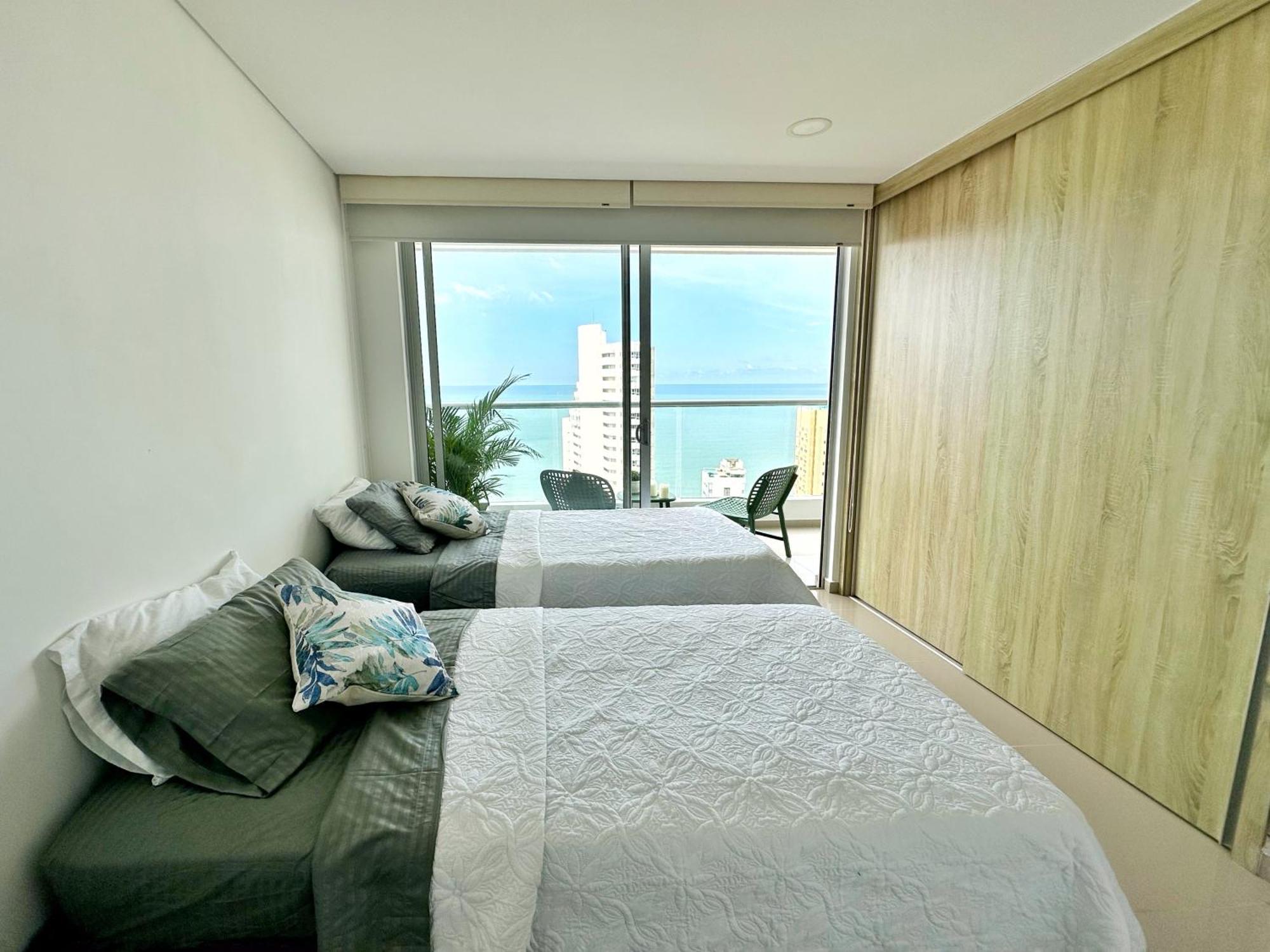 Espectacular Apartamento Piso Alto Con Excelente Vista Al Mar Y A La Ciudad Amurallada Apartment Cartagena