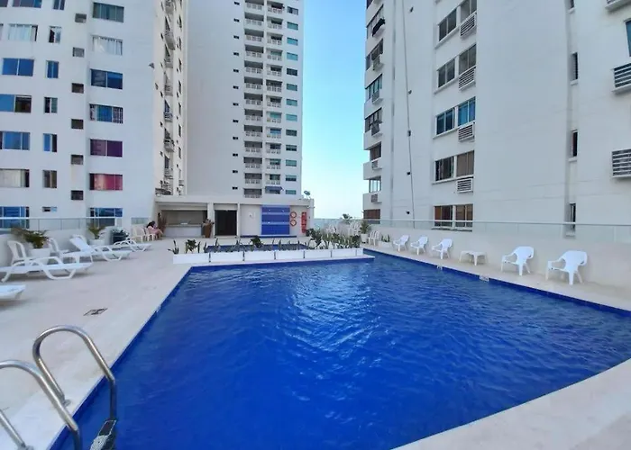 Apartamento 1804 Cartagena Bocagrande Hermosa Vista A 1 Cuadra De La Playa
