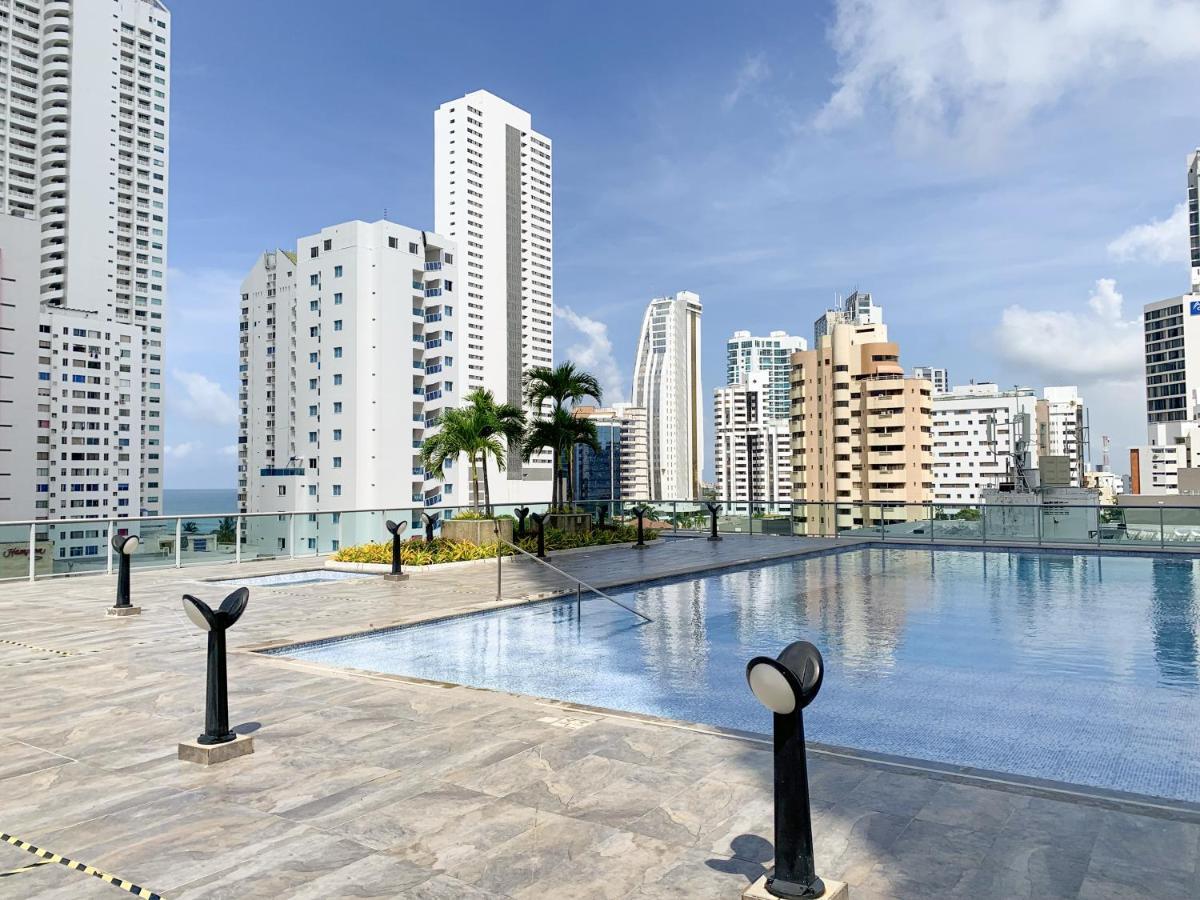 Oceanview Escape Pool, Jacuzzi & Gym In Bocagrande Cartagena