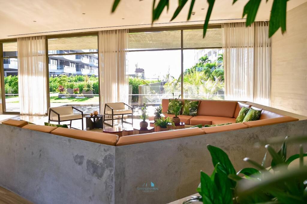 Apartamento Vista Al Mar Lateral Panoramic View,spectacular Building,pools, Morros Zoe Ultimo Piso Cartagena