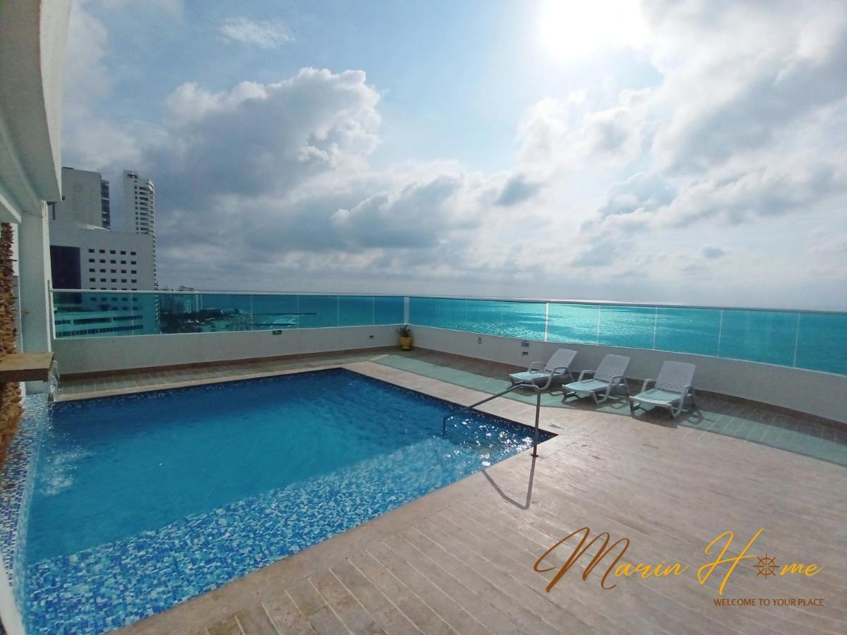 Elegant Ocean - Front 2br 6 Floor Apartment Cartagena