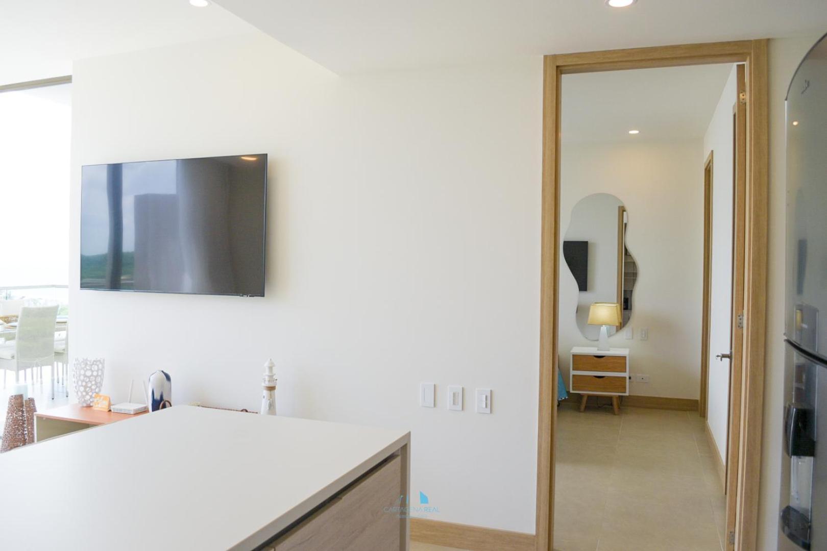 Apartamento Vista Al Mar Lateral Panoramic View,spectacular Building,pools, Morros Zoe Ultimo Piso Cartagena