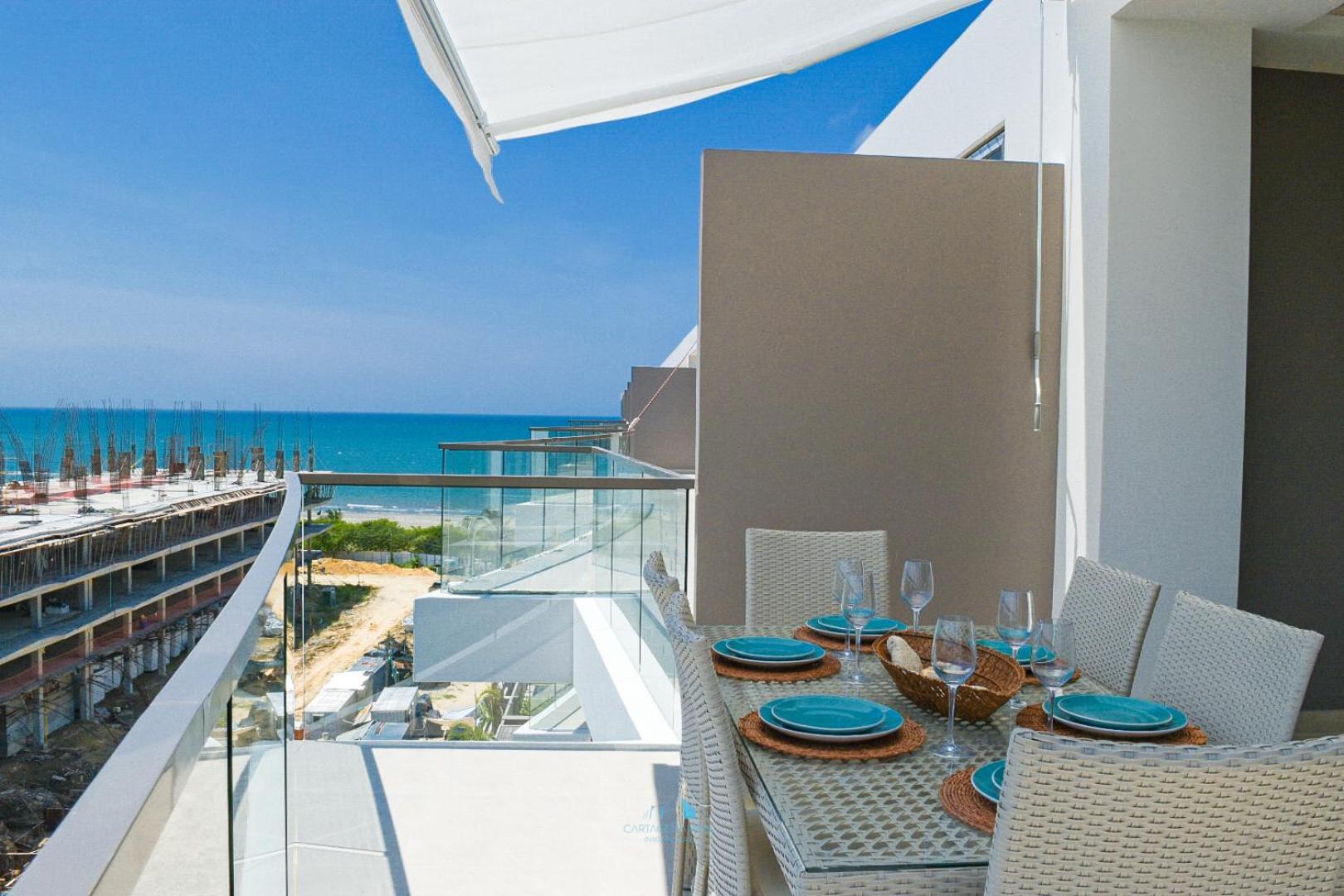 Vista Al Mar Lateral Panoramic View,spectacular Building,pools, Morros Zoe Ultimo Piso Cartagena