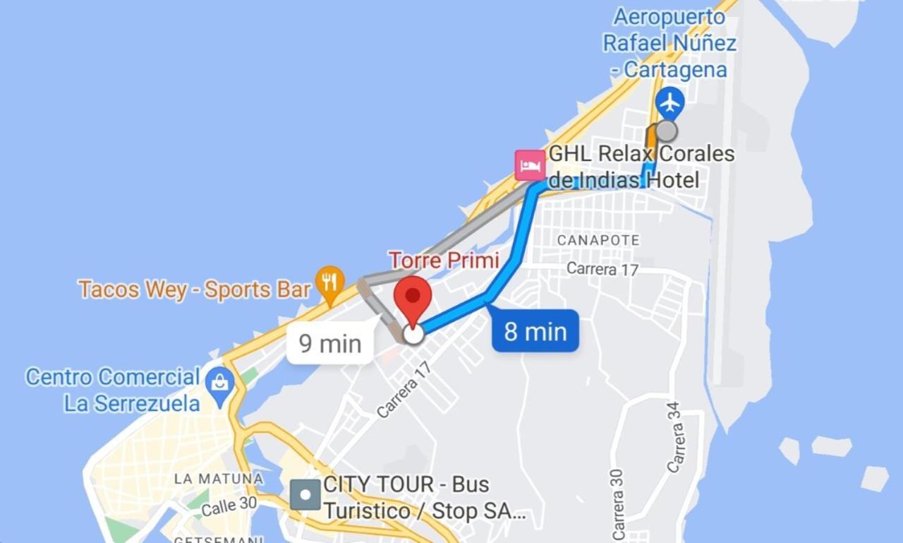 Acogedor Apto En Piso 22 Vista Al Mar * Cartagena