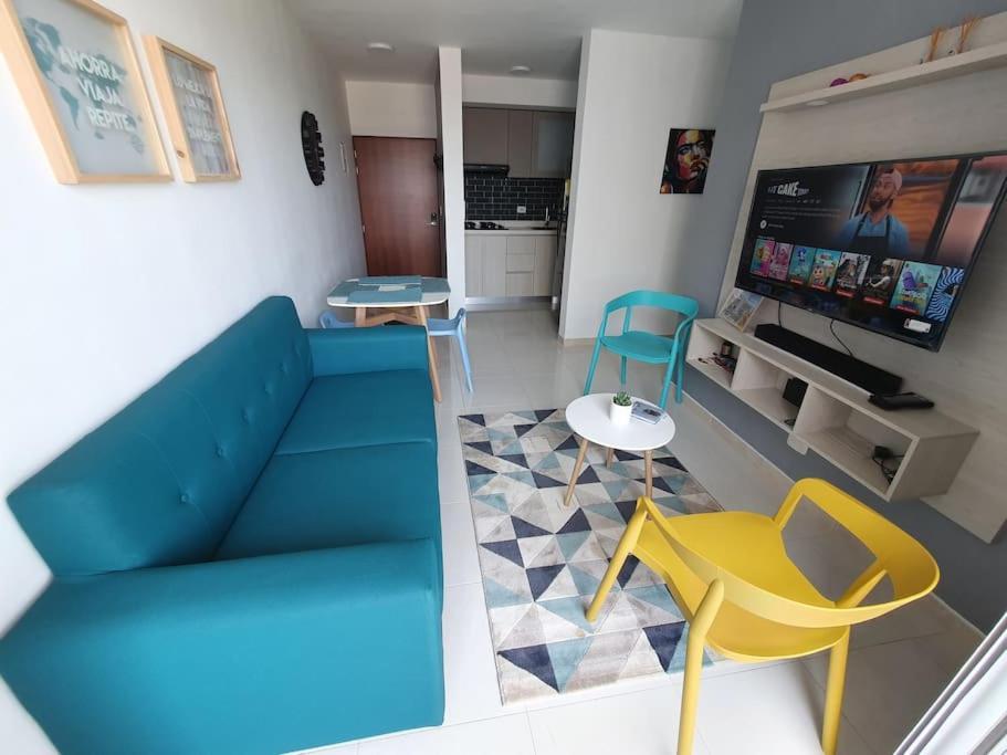 Acogedor Apto En Piso 22 Vista Al Mar * Cartagena