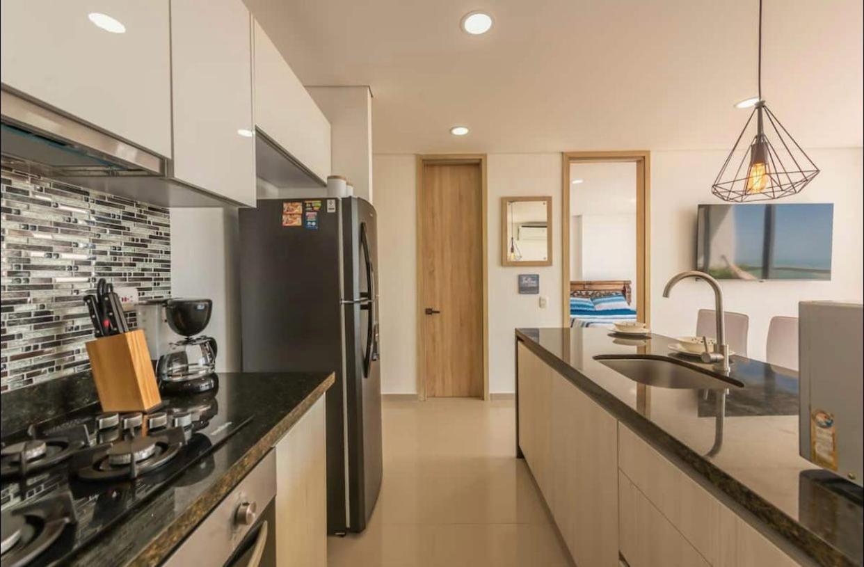 Espectacular Apartamento Piso Alto Con Excelente Vista Al Mar Y A La Ciudad Amurallada Apartment Cartagena
