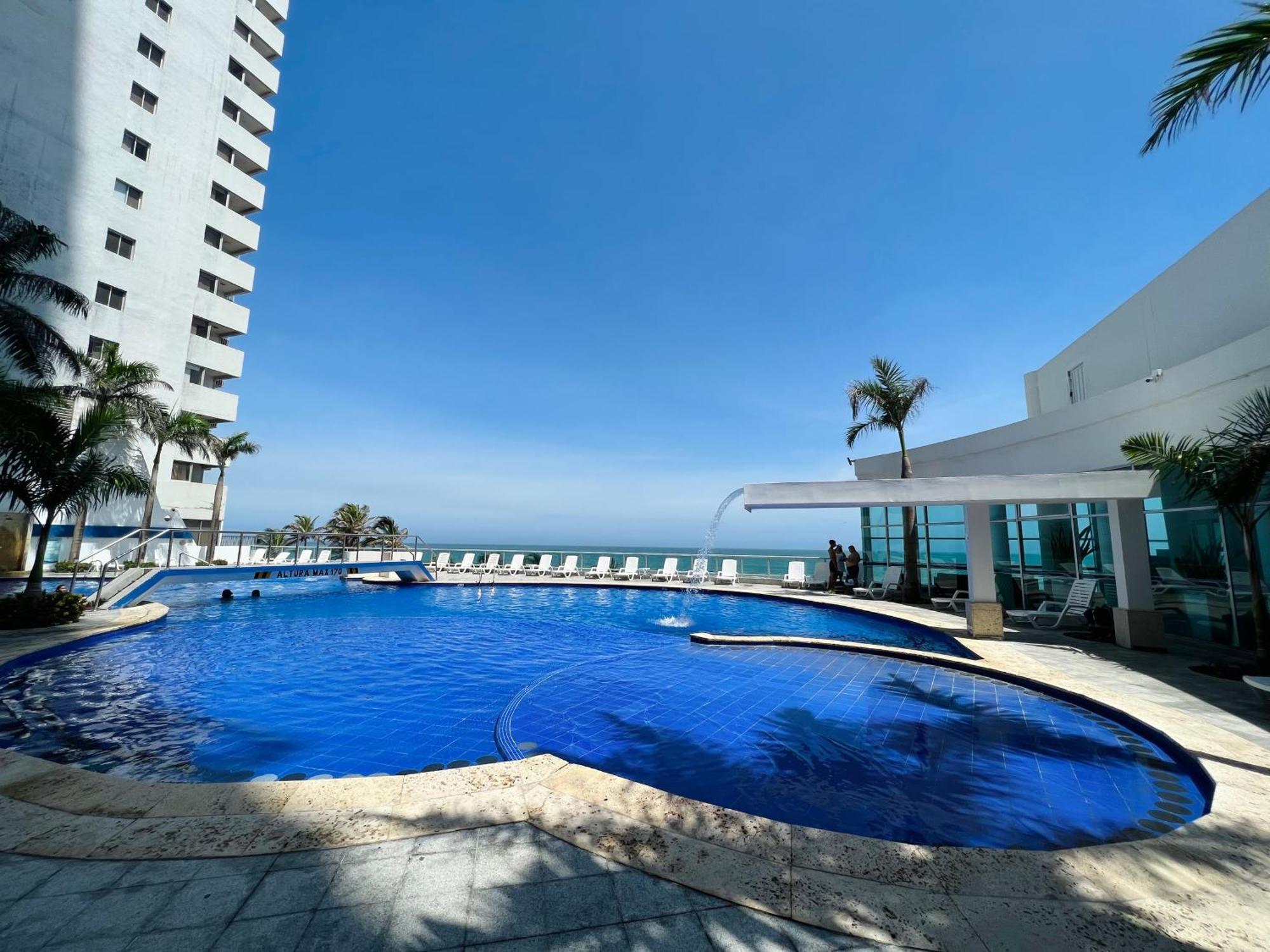 Apartamento Espectacular Bocagrande, Frente Al Mar, Con Piscina Cartagena