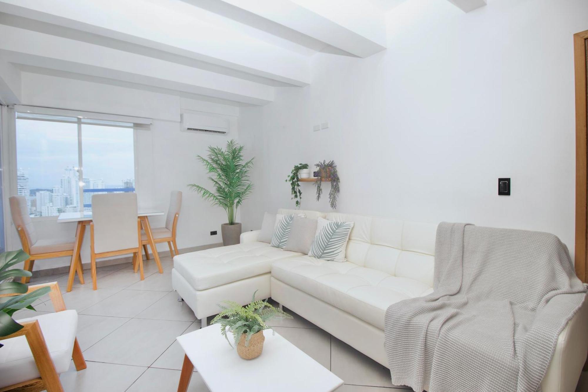 Apartamento Riviera Sunrise - Frente Al Mar Y Vista Panoramica A Toda La Ciudad Cartagena