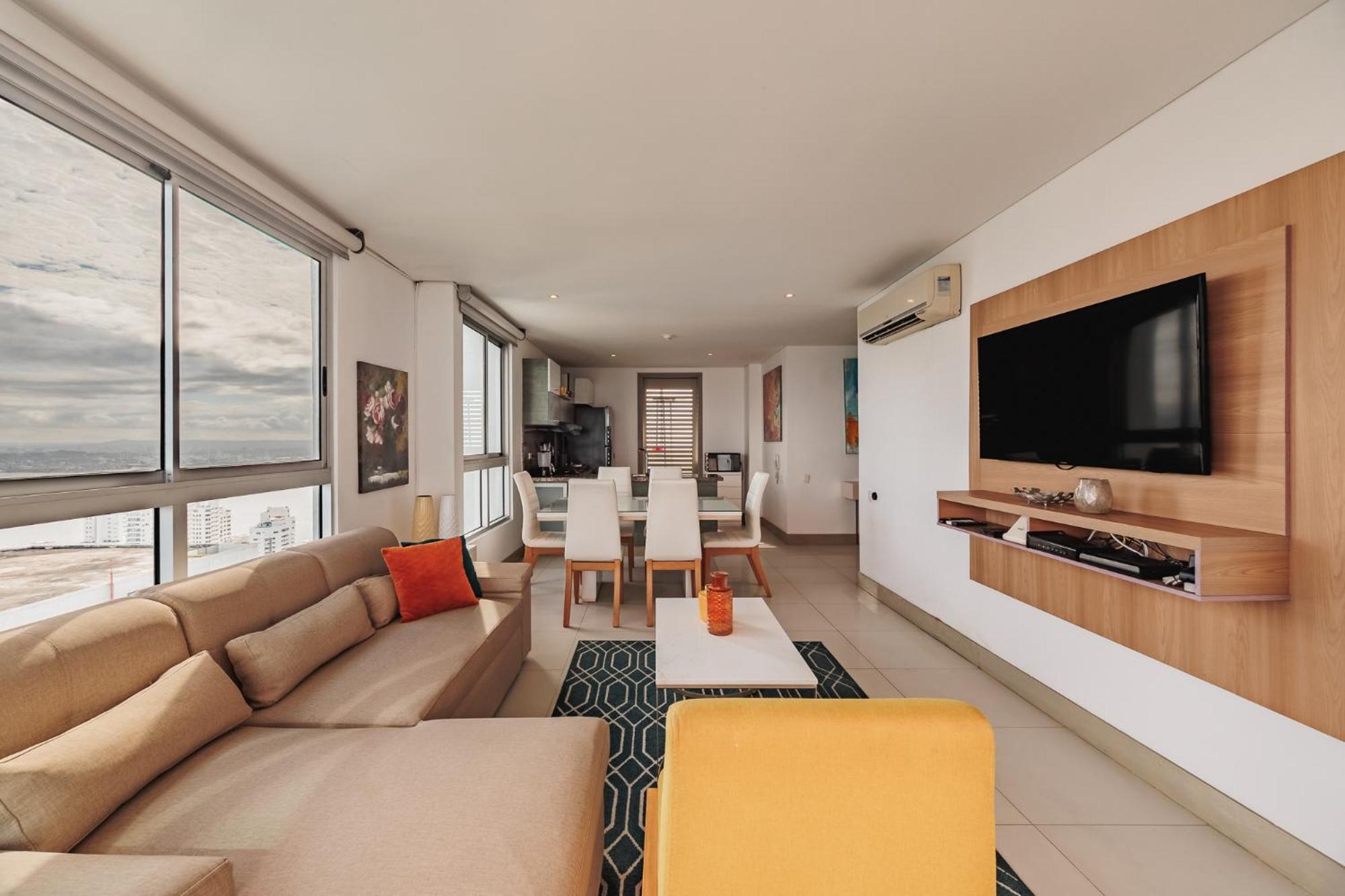 Exclusivo Penthouse Con Vistas Incomparables Al Mar En Bocagrande Apartment Cartagena