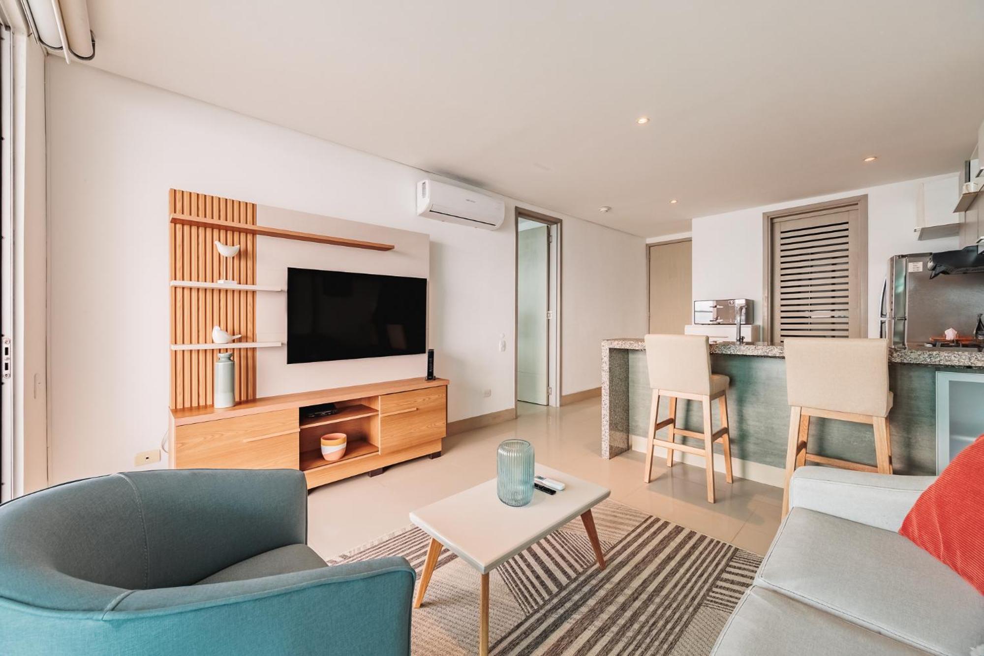 Apartamento Magnifico Apto De 1 Habitacion Con Vista Inmejorable Al Mar En Bocagrande *