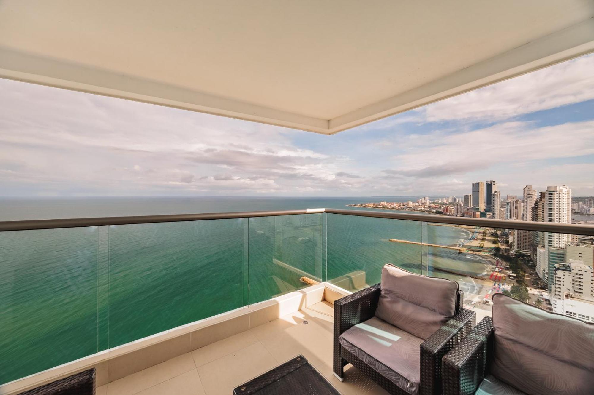Exclusivo Penthouse Con Vistas Incomparables Al Mar En Bocagrande Apartment Cartagena