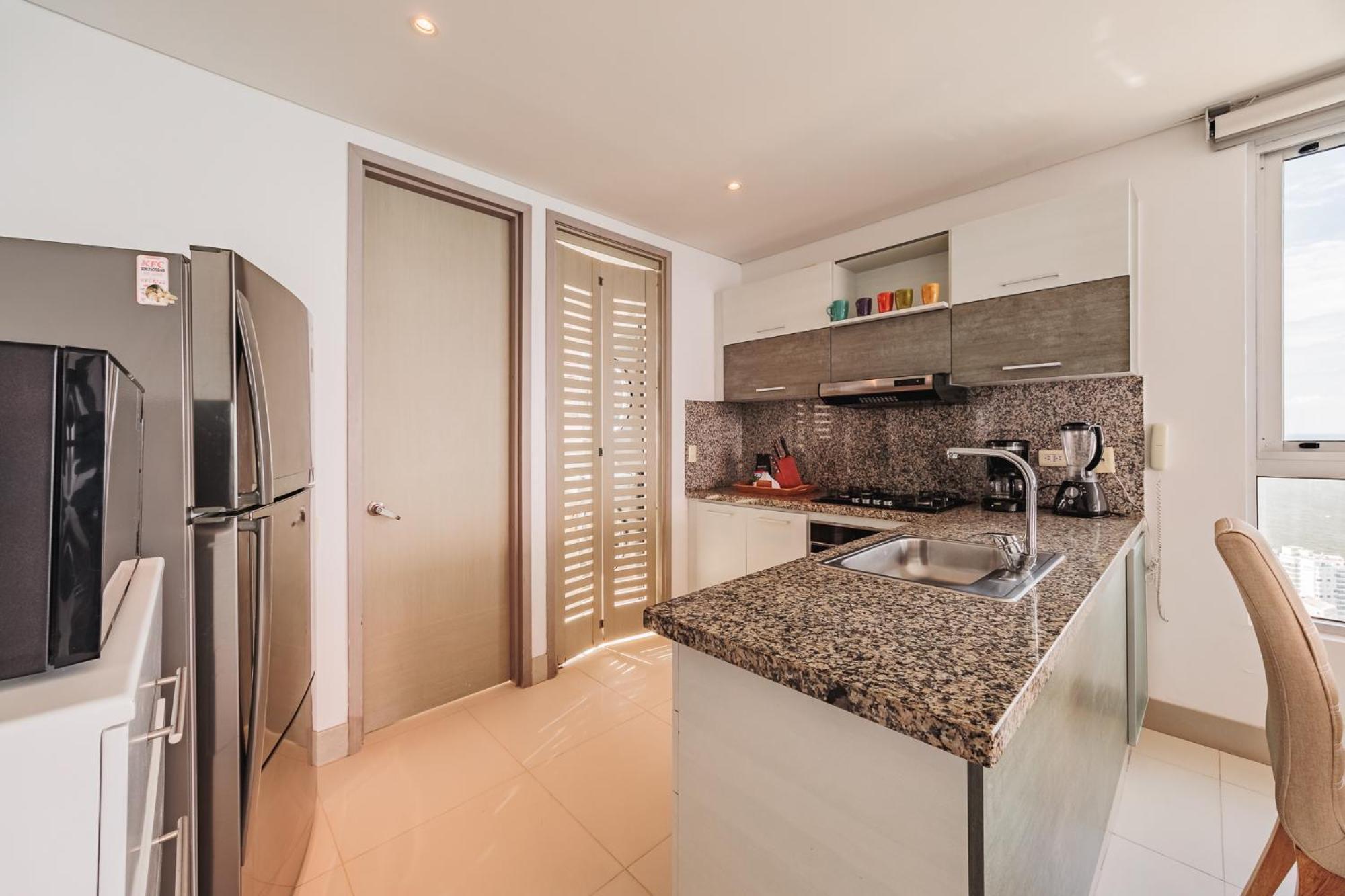 Apto De 2 Con Imponente Vista Al Mar En Bocagrande Apartamento