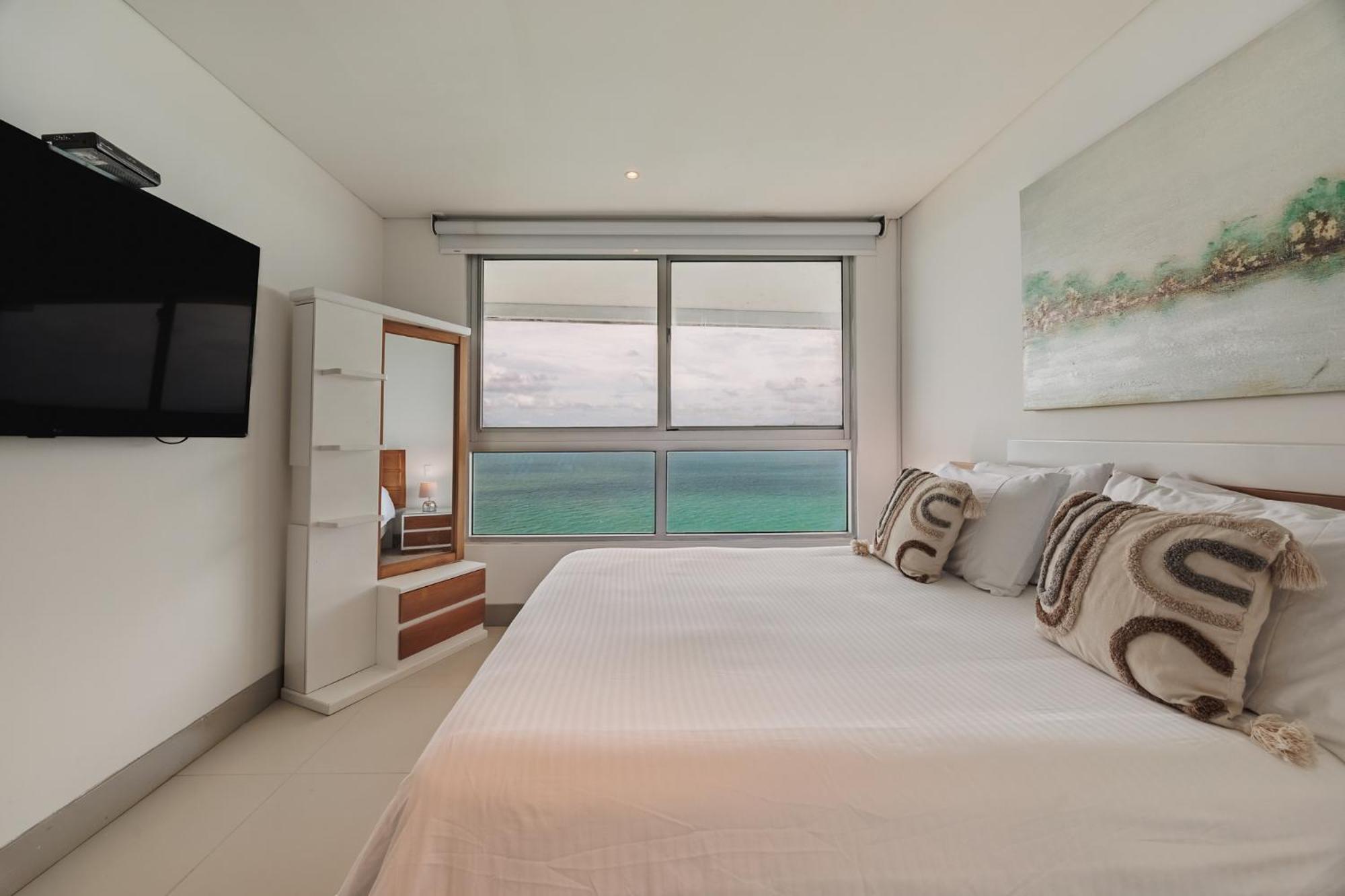 Apto De 2 Con Imponente Vista Al Mar En Bocagrande Apartamento