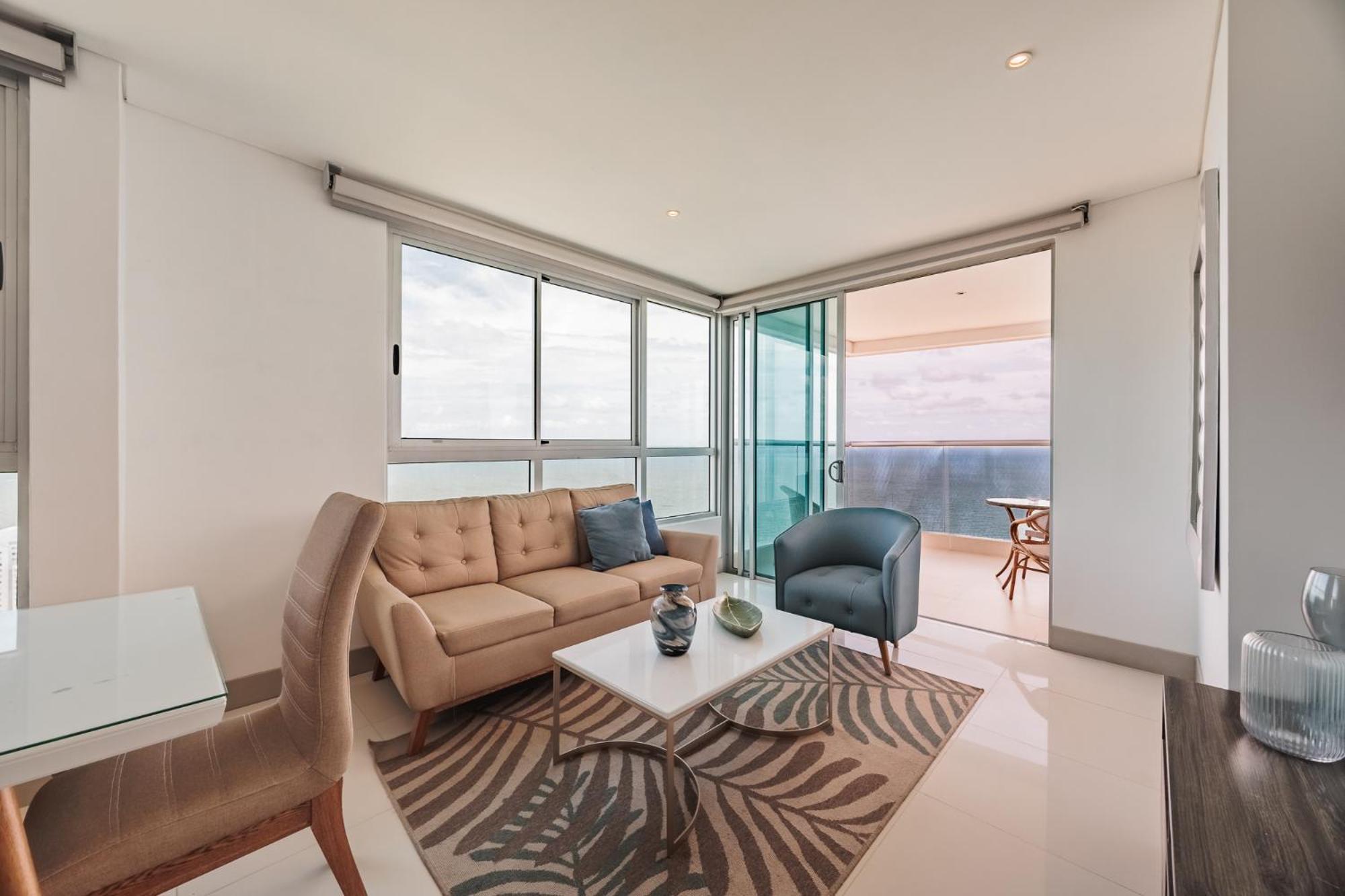 Apartamento Apto De 2 Con Imponente Vista Al Mar En Bocagrande *