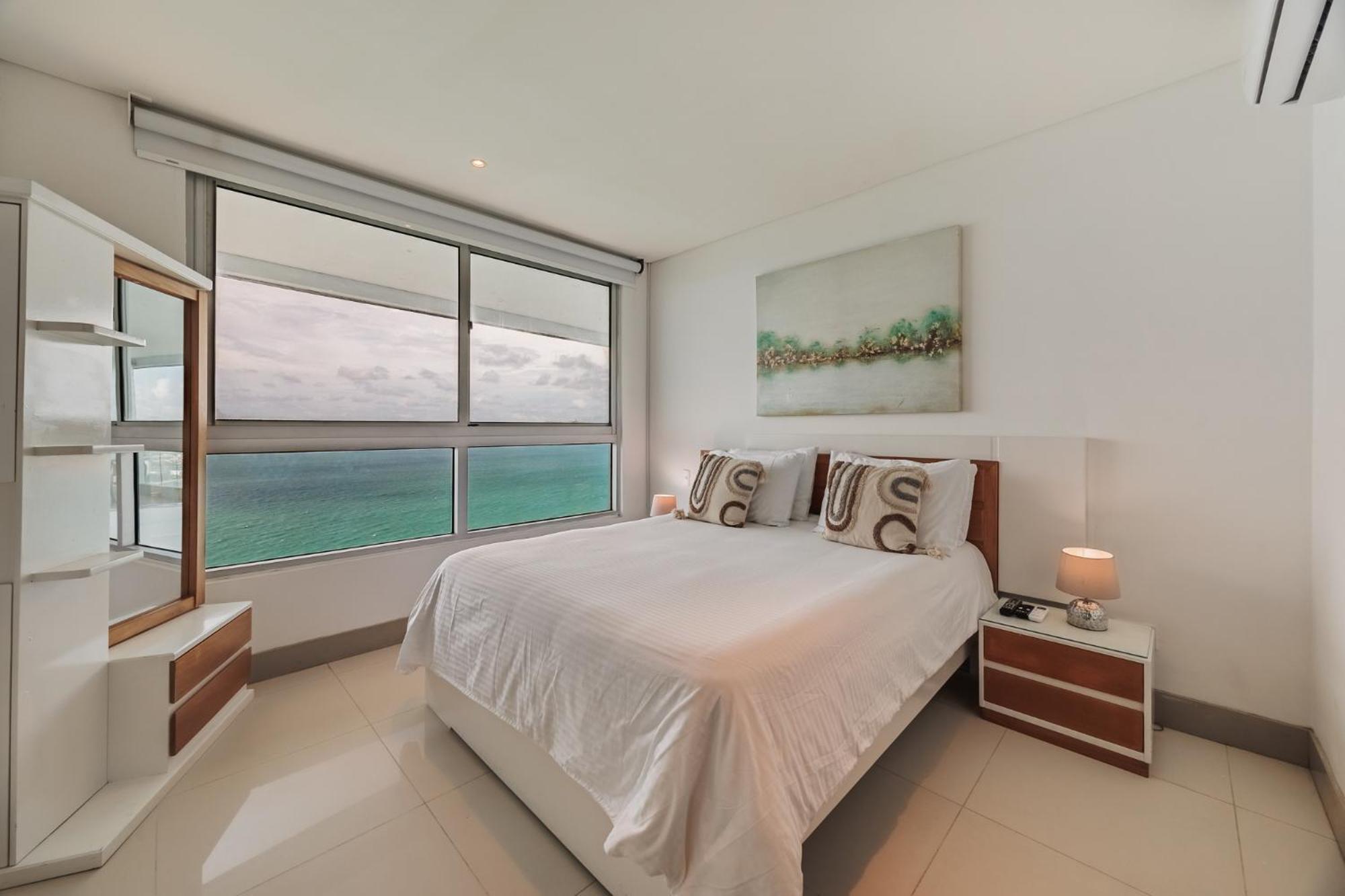 Apartamento Apto De 2 Con Imponente Vista Al Mar En Bocagrande Cartagena
