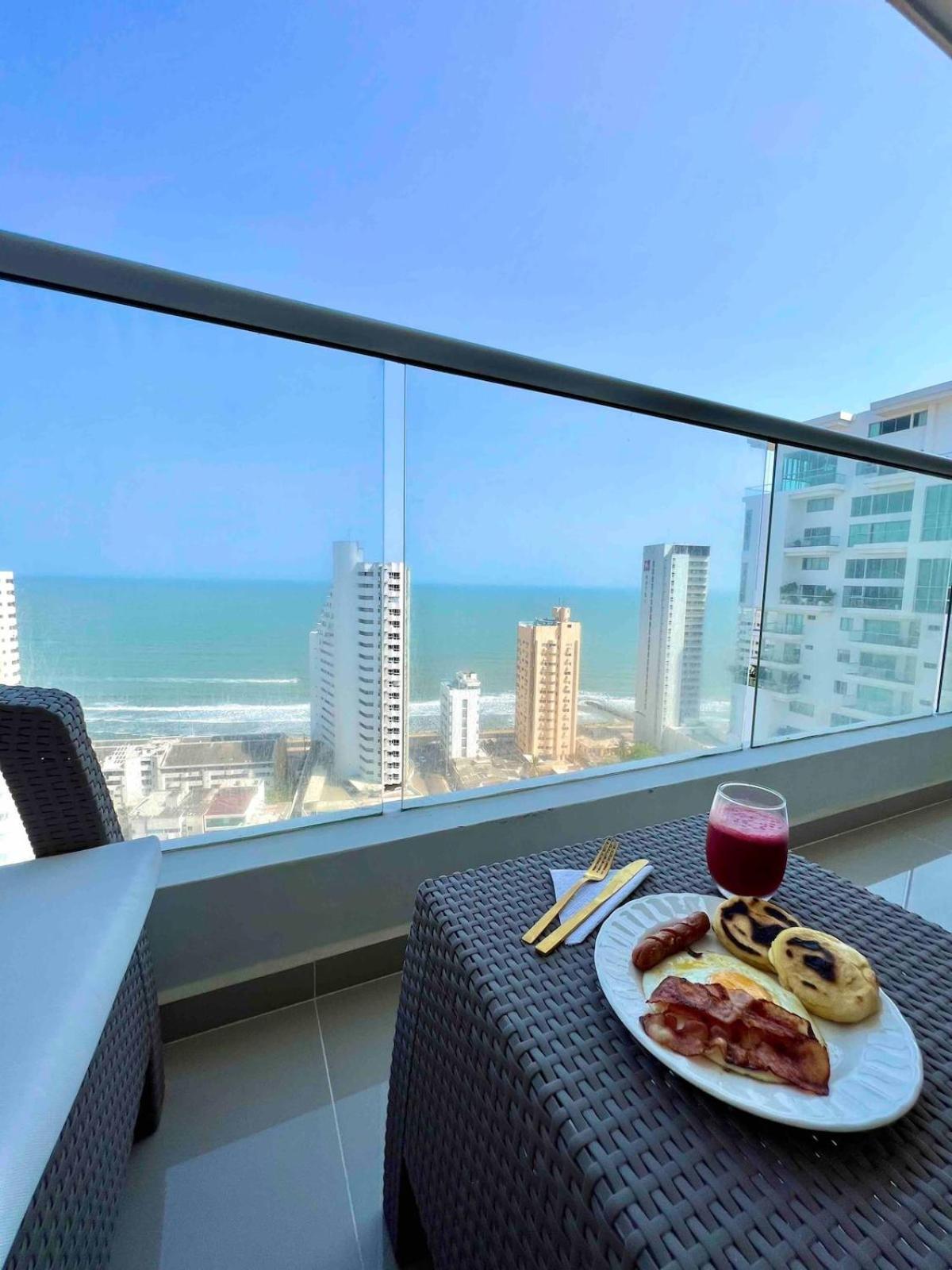 Moderno Y Lujoso Con Vista Al Mar Piso 1903 - Cerca A Ciudad Amurallada Apartamento Cartagena