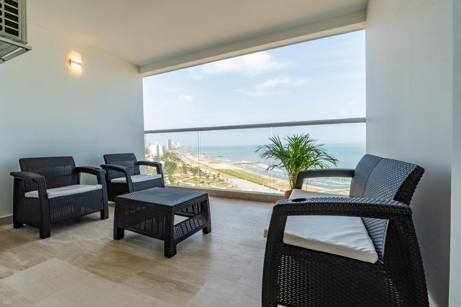 Apartment Panoramic Oceanview Loft Near & Airport Cartagena