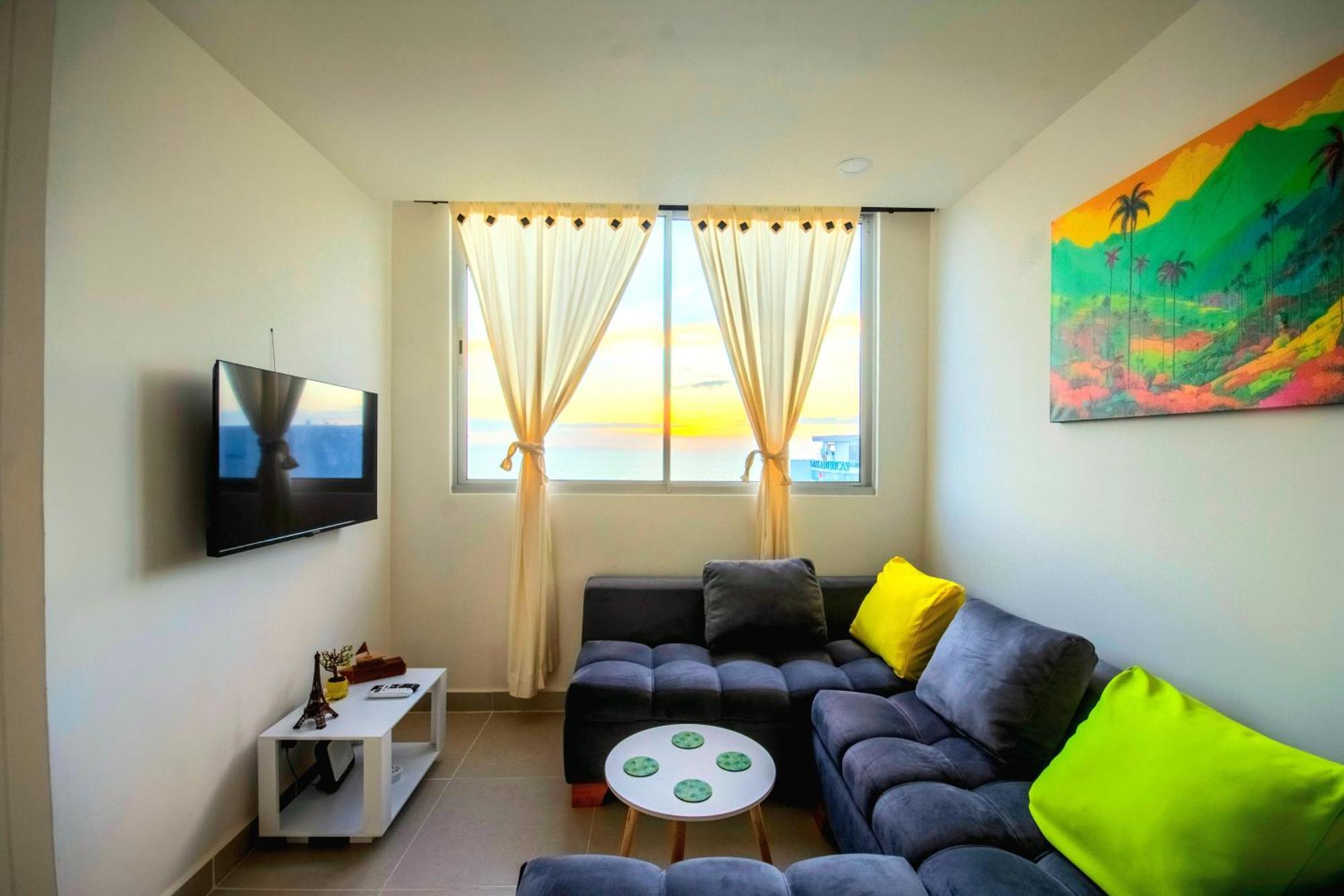 Apartamento Exclusivo En Cielo Mar-playa Americas, Con Maravillosas Vistas Del Atardecer De Cartagena