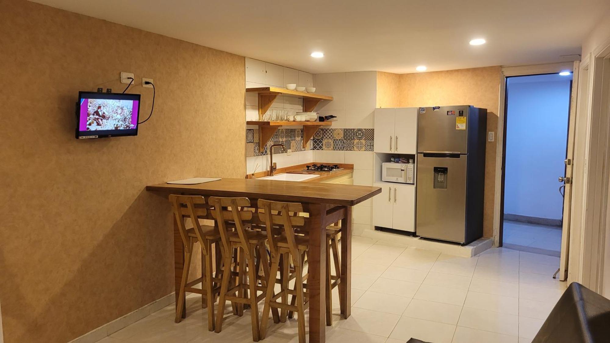 En El Laguito, Apartamento